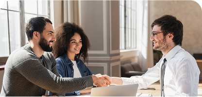 Wintrust Consultant with Client